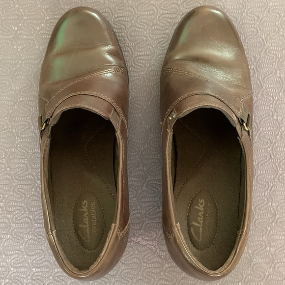 Clarks Women’s Leather Shoes Size 8 - Picture 2 of 7